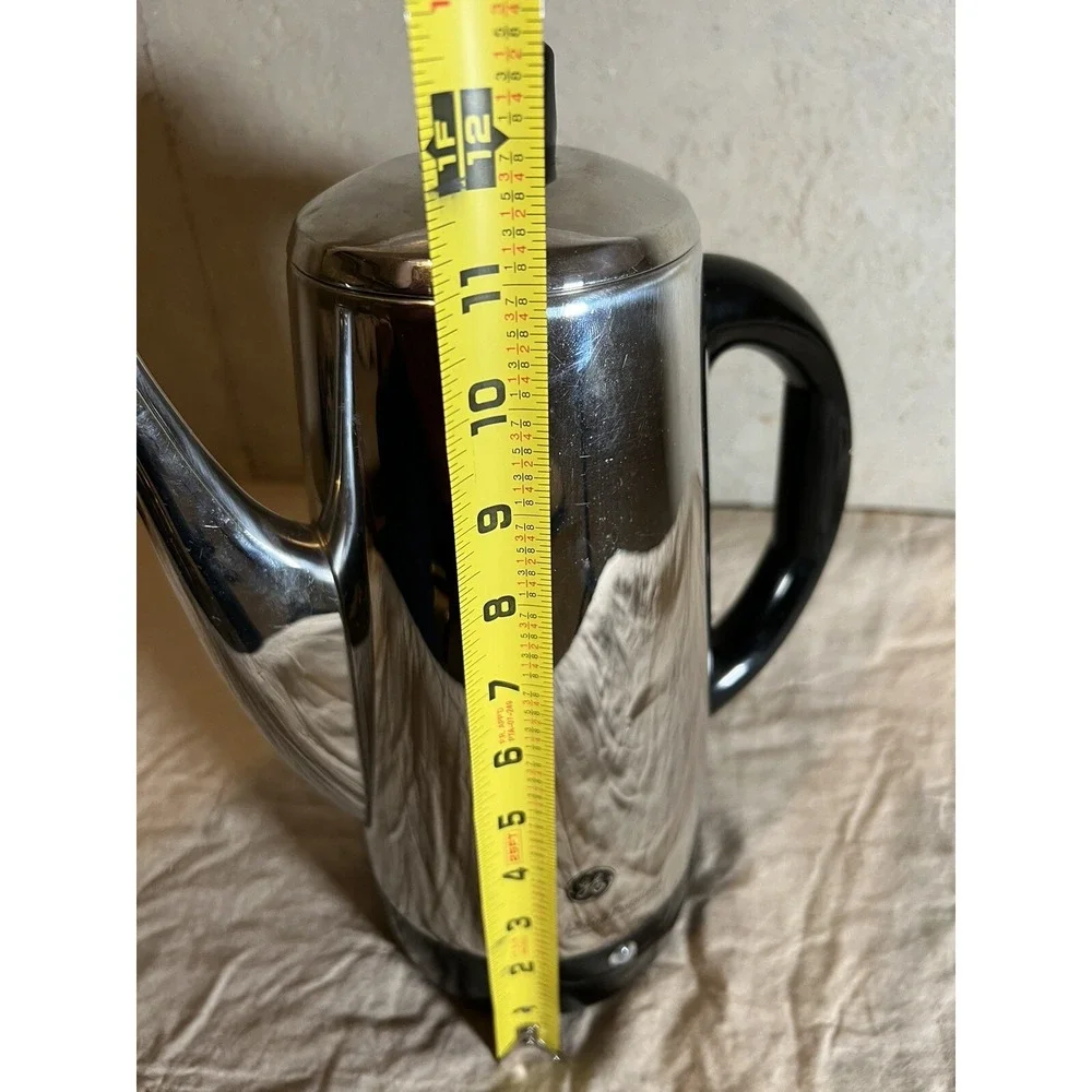 Vintage General Electric Automatic Coffee Percolator 6-12 Cup Missing Cord